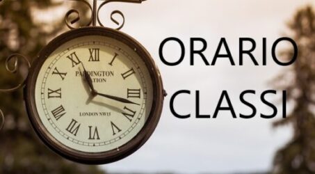 Orario settimanale di tutte le classi